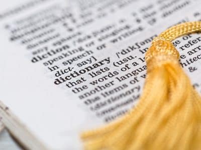 dictionary, reference book, learning