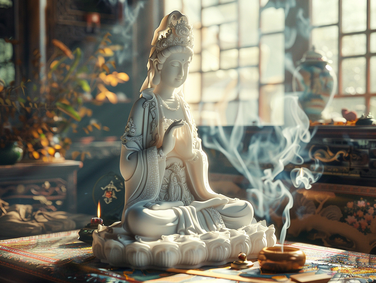 guanyin  déesse de la miséricorde : origines et culte en asie : déesse  asie