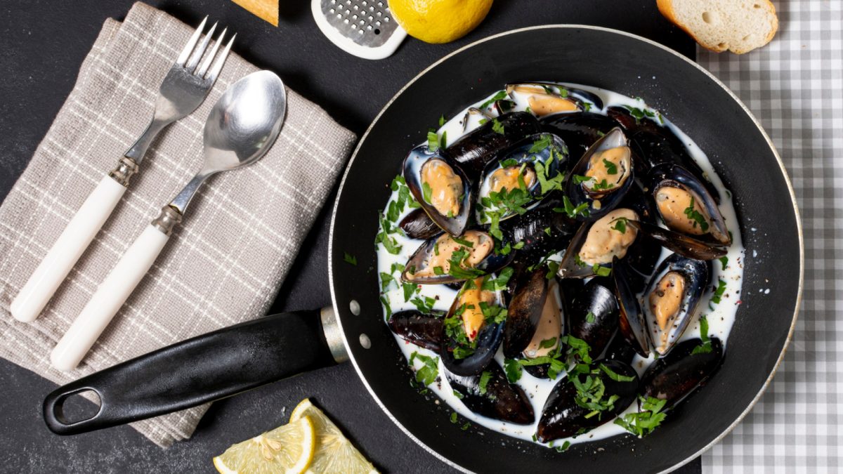 Moules au roquefort : une gourmandise originale !