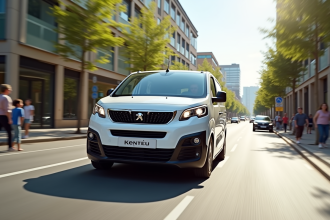 Peugeot Partner Tepee en ville en journée ensoleillée
